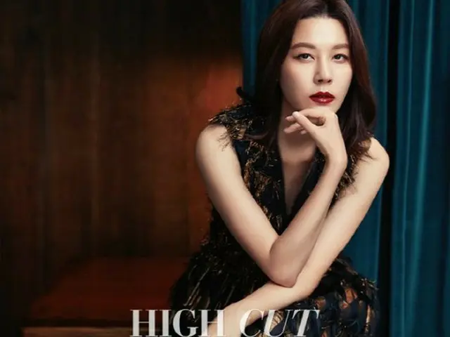 Actress Kim Ha Neul, cover model. Magazine ”HIGH CUT”