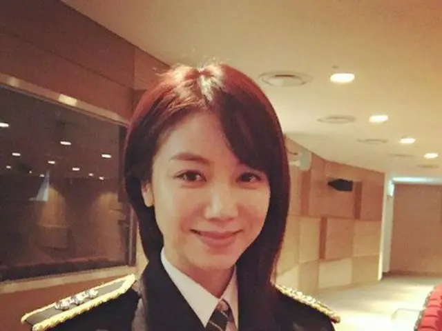 Actress Kim Ok Bin, uniform appearance released. TV Series ”Small God'sChildren” shooting.