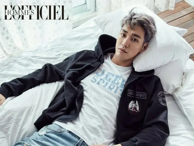 Actor Kim Young Kwang, released pictures. Magazine ”LOFFICIEL HOMMES”.