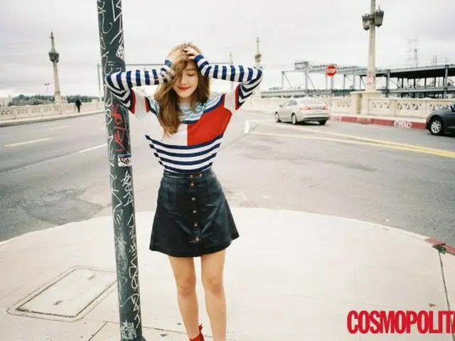 From SNSD Jessica, released pictures. Magazine COSMOPOLITAN.