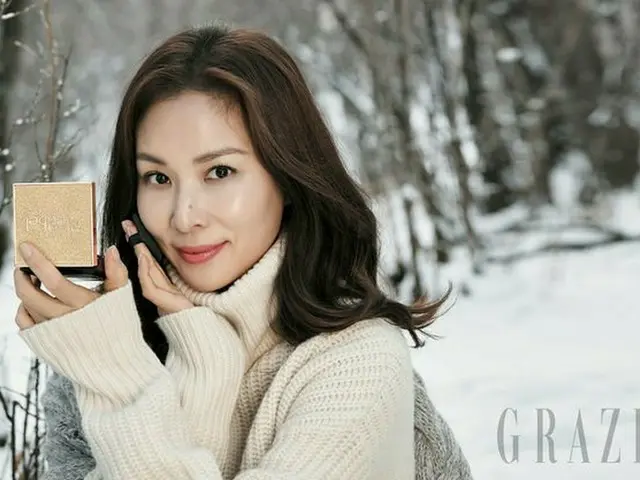 Actor Cha Dong-gon's wife Go So Young, photos from Grazia.