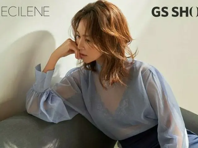 ”Sarang (Choo Sarang) Mama” SHIHO, GS Shop lingerie brand ”Cecilene” model.
