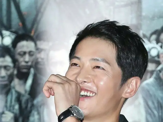 Actor Song Joong Ki attended the press distribution preview of the movie”Battleship Island”. Additio