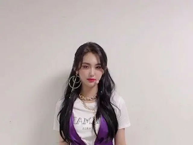[T Formula] EVERGLOW, [#Asha] Đây là chiếc váy tím yêu thích của tôi! Sharara ~ 
