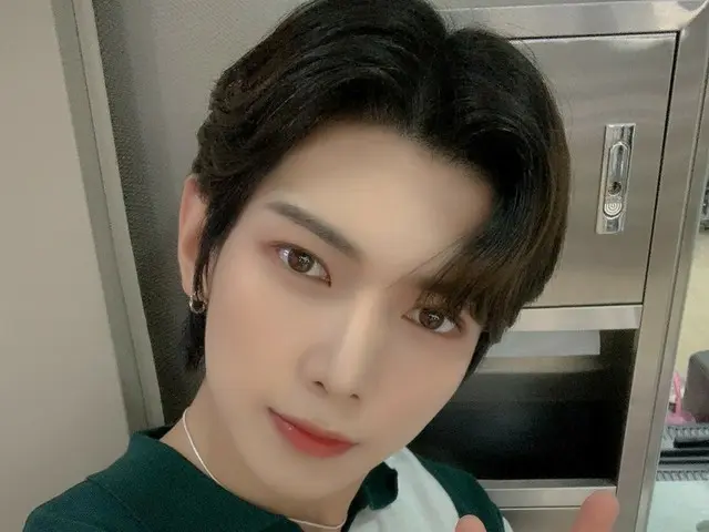 [T official] ATEEZ, [📷] SBS MTV'The Show 'MC Yeosang hậu trường ⠀ Cảm ơn Yeosan