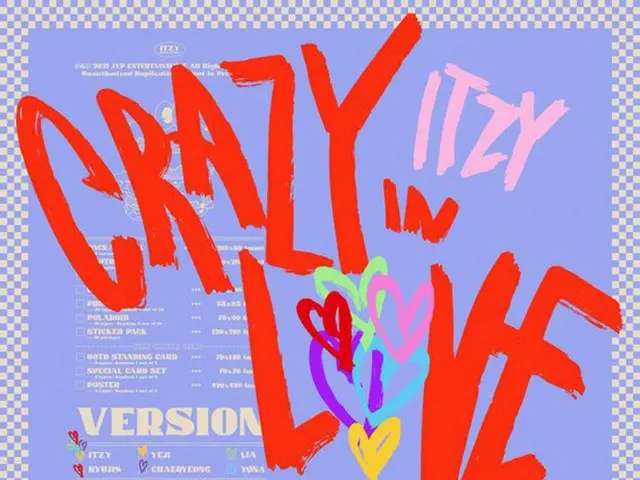 【T 公式】 ITZY 、 ITZY Album đầu tiên<CRAZY IN LOVE> XEM TRƯỚC ALBUM TIÊU ĐỀ THEO DÕ