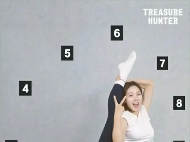 Cựu đại diện của Rhythmic Gymnastics Hàn Quốc, Shin Sooji, thể hiện sự linh hoạt