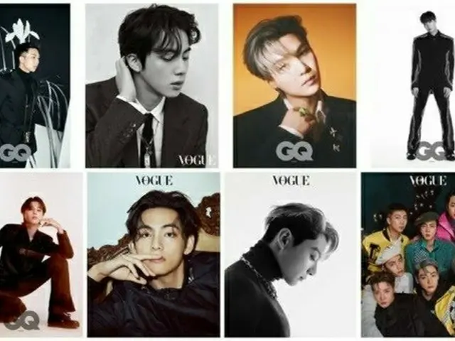 BTS, phát hành hình ảnh. Được đăng trên số tháng 1 năm 2022 của VOGUE KOREA và G
