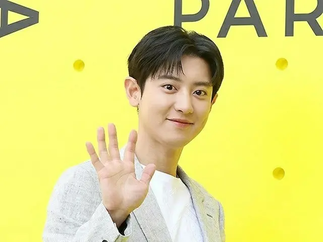 CHANYEOL (EXO) attended a pop-up store event for an Italian perfume brand. . .