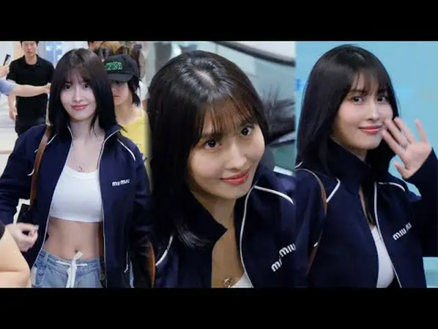 240712 TWICE_ _ Trang người hâm mộ khởi hành tại sân bay MOMO của 스피넬 * Vui lòng