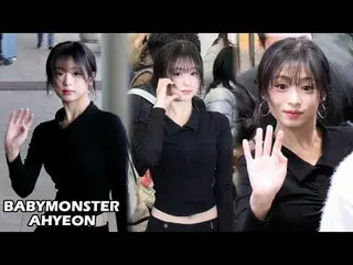 241128 BABYMONSTER_ _ AHYEON Người hâm mộ khởi hành tại sân bay Chụp ảnh bởi 스피넬