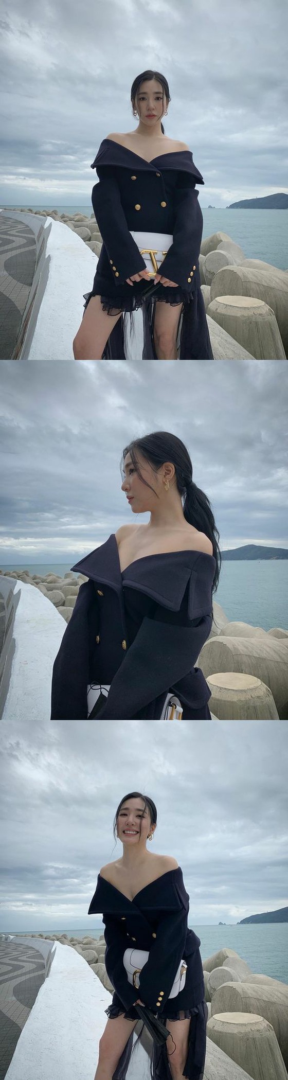 SNSD (Girls 'Generation) TIFFANY, người mẫu tạo dáng bên biển ở Busan Phong cách không thực tế