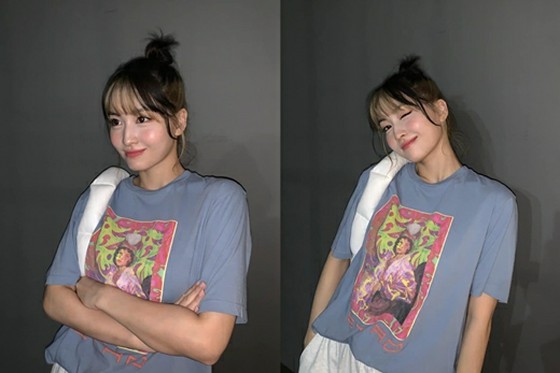 Momo (TWICE), kiểu tóc hai tông mới hoàn hảo