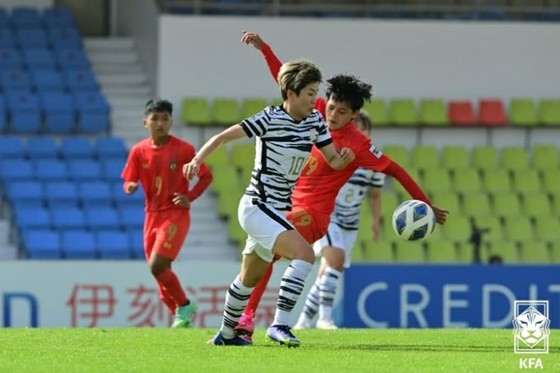 Bóng đá nữ Nhật Bản-Hàn Quốc "Cùng nhau tiến vào tứ kết Asian Cup"