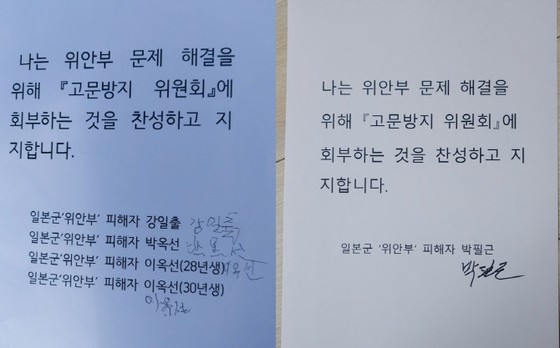 Trao bức thư cho Tổng thống Moon Jae-in vào ngày 25 ... "Tôi muốn bạn gửi nó cho CAT" = cựu phụ nữ an ủi Lee Yong-soo