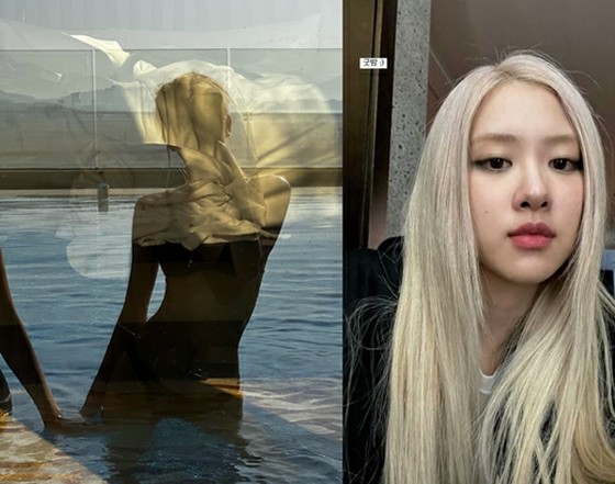 "BLACKPINK" Rose, hình bóng của khung cảnh phía sau trở thành bức tranh ... Khoảnh khắc nghỉ ngơi trong hồ bơi được thả ra