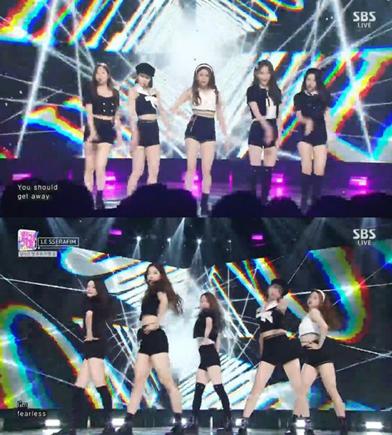 "LE SSERAFIM", sau khi hoạt động của Kim Ga-ram bị tạm ngừng ... "Inkigayo" đã phát hành sân khấu đầu tiên của nhóm 5 thành viên