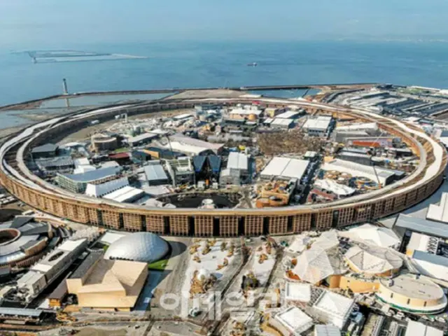 2025 大阪・関西万博を象徴する木造建築物の大屋根リング(写真=イーデイリーDB)