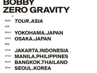"iKON" BOBBY tung poster cho chuyến lưu diễn châu Á 2024...Bắt đầu từ Yokohama vào ngày 26 tháng 2