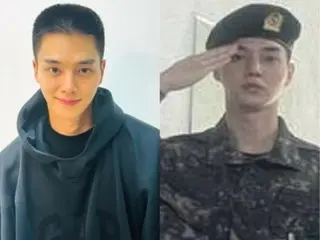 Nam diễn viên Song Kang vẫn đẹp trai hơn bao giờ hết... Hình ảnh tại trung tâm huấn luyện quân sự được tung ra sau 4 ngày nhập ngũ