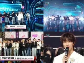 "SEVENTEEN" còn giành hạng nhất trên "Show! K-Pop Center"...4 chiến thắng trên chương trình âm nhạc