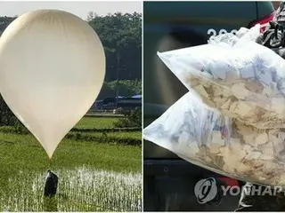 Triều Tiên lại thả bóng bay bẩn dự báo gió Bắc từ ngày 1/6 = quân đội Hàn Quốc