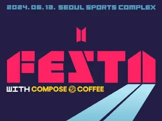 ``Compose Coffee'' nơi V (BTS) làm người mẫu, đồ uống miễn phí cho khán giả ``2024 FESTA''