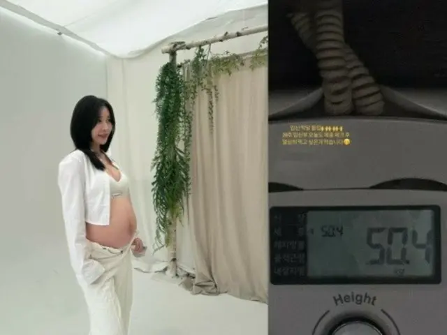 イ・ジフンの妻アヤネさん、臨月なのに体重50キロ？「一生懸命食べているところ」