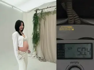 Bà xã Ayane của Lee Ji Hoon nặng 50kg dù sắp sinh? "Ăn uống chăm chỉ"