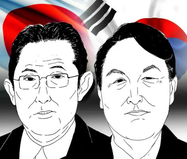岸田首相、尹大統領と米ワシントンで日韓首脳会談開始