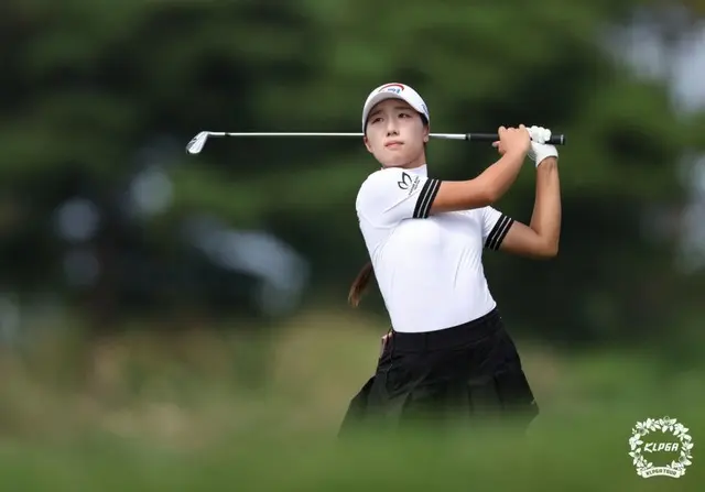 最終ラウンド3番ホールでのイ・ドンウン（写真：KLPGA）