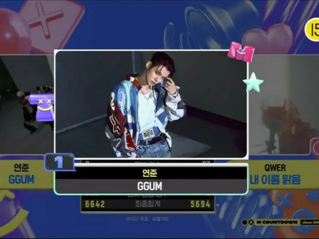 「TOMORROW X TOGETHER」ヨンジュン、ソロ曲「GGUM」で「M COUNTDOWN」で1位に…“価値ある1位、幸せ”