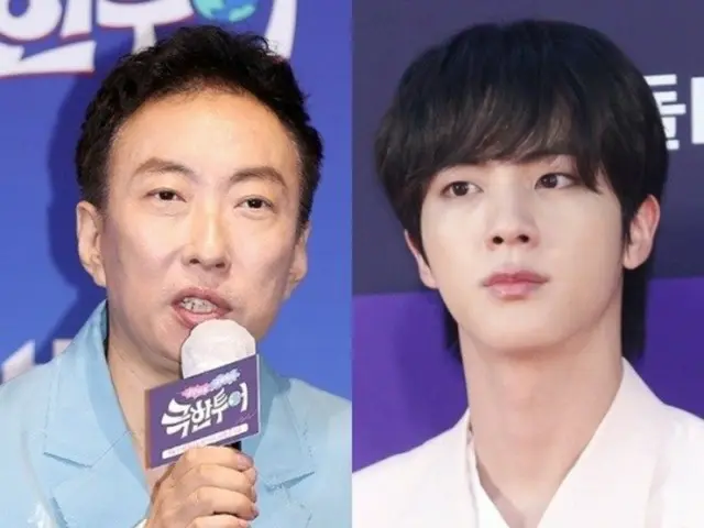 "BTS" JIN thân thiết với Park Myung Soo... "Chúng tôi đã đưa rượu cho anh ấy và quyết định đi uống rượu vào đêm khuya."