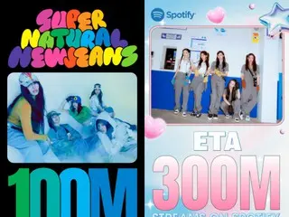 “NewJeans”, “Supernatural” và “ETA” lần lượt vượt 100 triệu và 300 triệu lượt phát trực tuyến trên Spotify