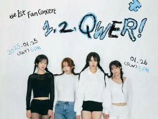 "QWER" tung ảnh nhóm trong buổi fan concert đầu tiên "1, 2, QWER!"...Khai mạc năm 2025 cùng người hâm mộ