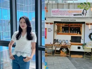 Nữ diễn viên Son Ye Jin cảm ơn người hâm mộ vì tặng xe cafe sau khi chờ cô trở về sau sinh con