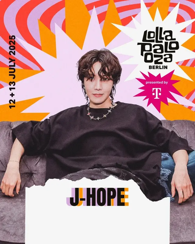 「BTS」J-HOPE、「ロラパルーザ・ベルリン」にヘッドライナーで出演