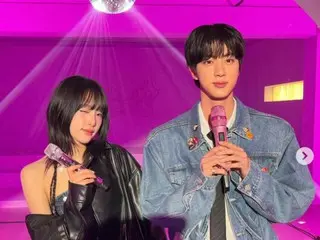 CHOI YE NA (cựu thành viên IZONE) và JIN của BTS trong một bức ảnh chụp chung... Sức hút thị giác choáng ngợp