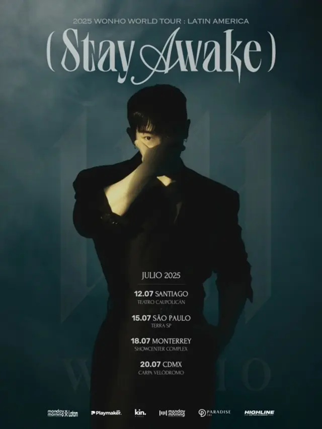 歌手ウォノ（WONHO）、7月南米ツアー確定…”圧倒的なカリスマ”ポスター公開