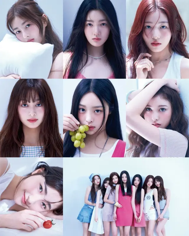 [写真提供=TITAN CONTENT]上段左からBOME、SEOHYEON、ARIN、中段左からKATELYN、NAHYUN、MICHI、下段 AURORA