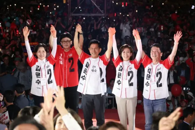 金文洙氏、最終演説で「防弾独裁阻止」を訴え＝韓国大統領選