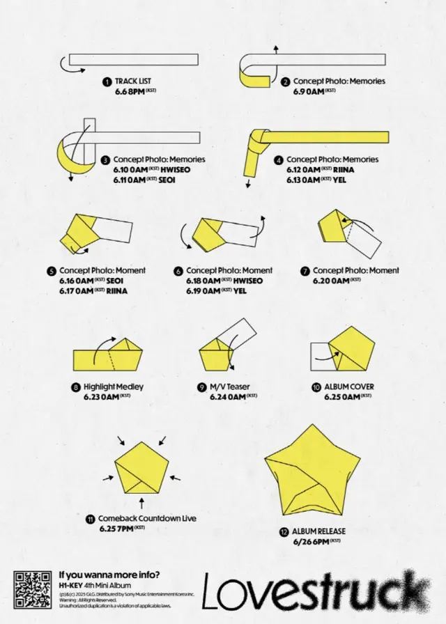 「H1-KEY」、4thミニアルバム名は「Lovestruck」…プロモーションカレンダーを公開