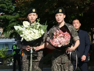 JUNG KOOK và JIMIN của BTS, những người đã xuất ngũ, cảm ơn các đồng đội và người hâm mộ trong quân đội, "Từ giờ trở đi, chúng tôi sẽ tiếp tục vẽ nên những bức tranh mà chúng tôi đã vẽ."
