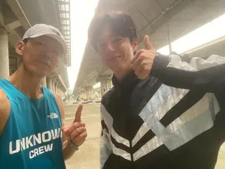 Sean (Jinusean), "Park BoGum, kinh ngạc trước khả năng của chính mình"... Một "bức ảnh chứng nhận" rực rỡ sau khi hoàn thành chặng chạy 12km