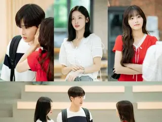 YOON SANHA (ASTRO), Arin (OHMYGIRL) và Chuu trong mối tình tay ba... Những hình ảnh từ "Bạn gái tôi đã trở thành anh chàng đẹp trai" được tiết lộ