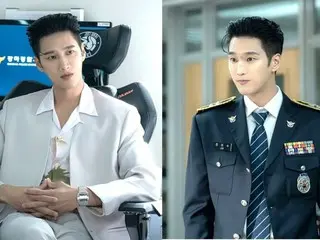 Nam diễn viên Ahn BoHyun trở lại với vai một sĩ quan cảnh sát đẹp trai, người thừa kế của một tài phiệt trong bộ phim "Zeibatsu X Detective" của Disney+... "Anh ấy làm việc ở đồn cảnh sát nào?"