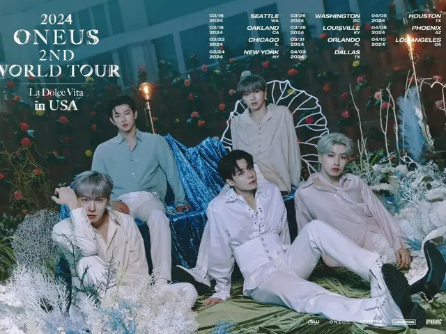 "ONEUS" tung poster cho chuyến lưu diễn vòng quanh thế giới thứ hai tại Hoa Kỳ...bắt đầu từ tháng 3