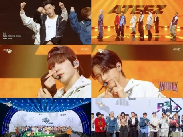 "ATEEZ" đứng đầu trên "Music Bank" với ca khúc mới "WORK" khi trở lại...Đạt được cú đúp vương miện trên chương trình âm nhạc