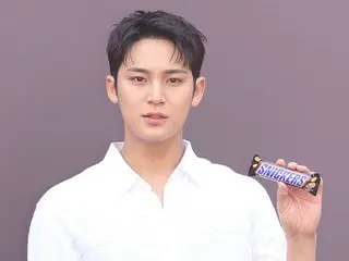[Ảnh] Mingyu của SEVENTEEN tham gia sự kiện Snickers với tư cách là đại sứ