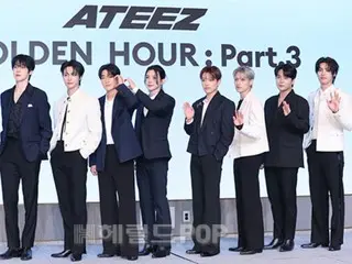 [Ảnh] ATEEZ tổ chức họp báo ra mắt mini album thứ 12 "GOLDEN HOUR: Part.3"